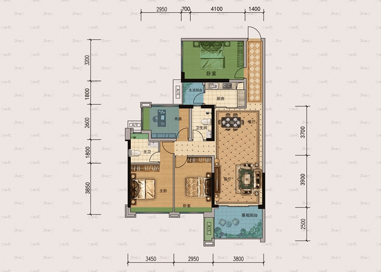 帝景银湾户型图图片