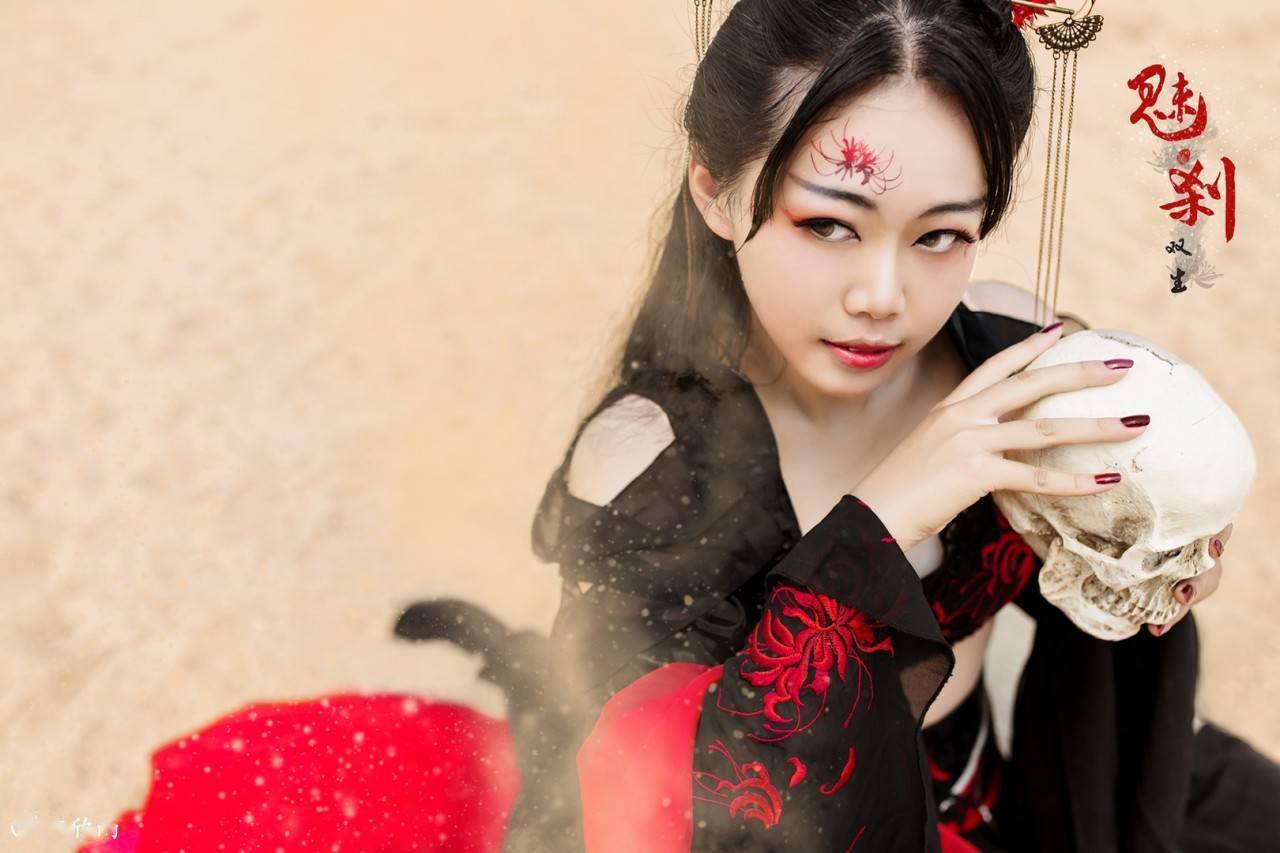 彼岸花cosplay_白为