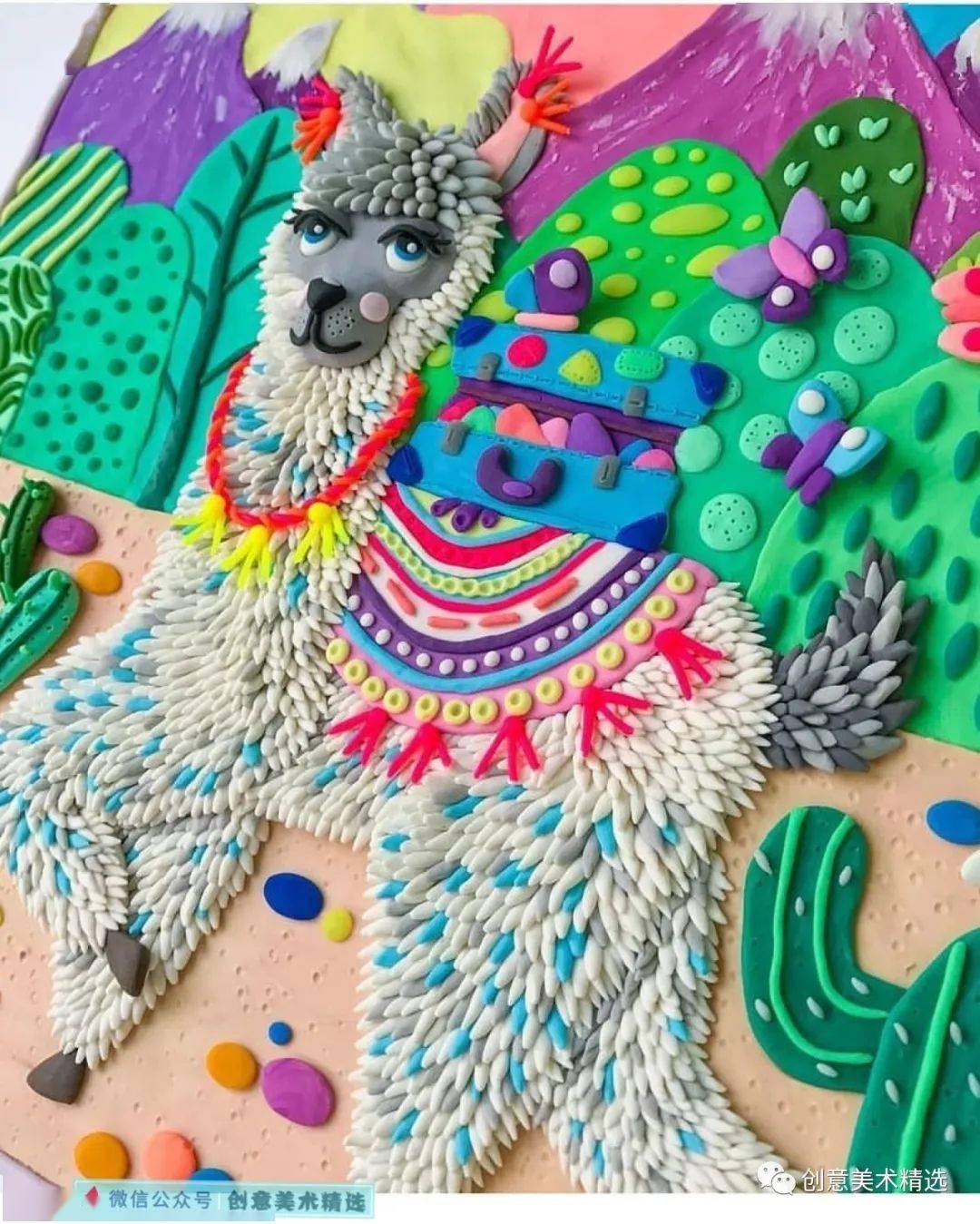 素材分享——15张富于装饰感的黏土画作品