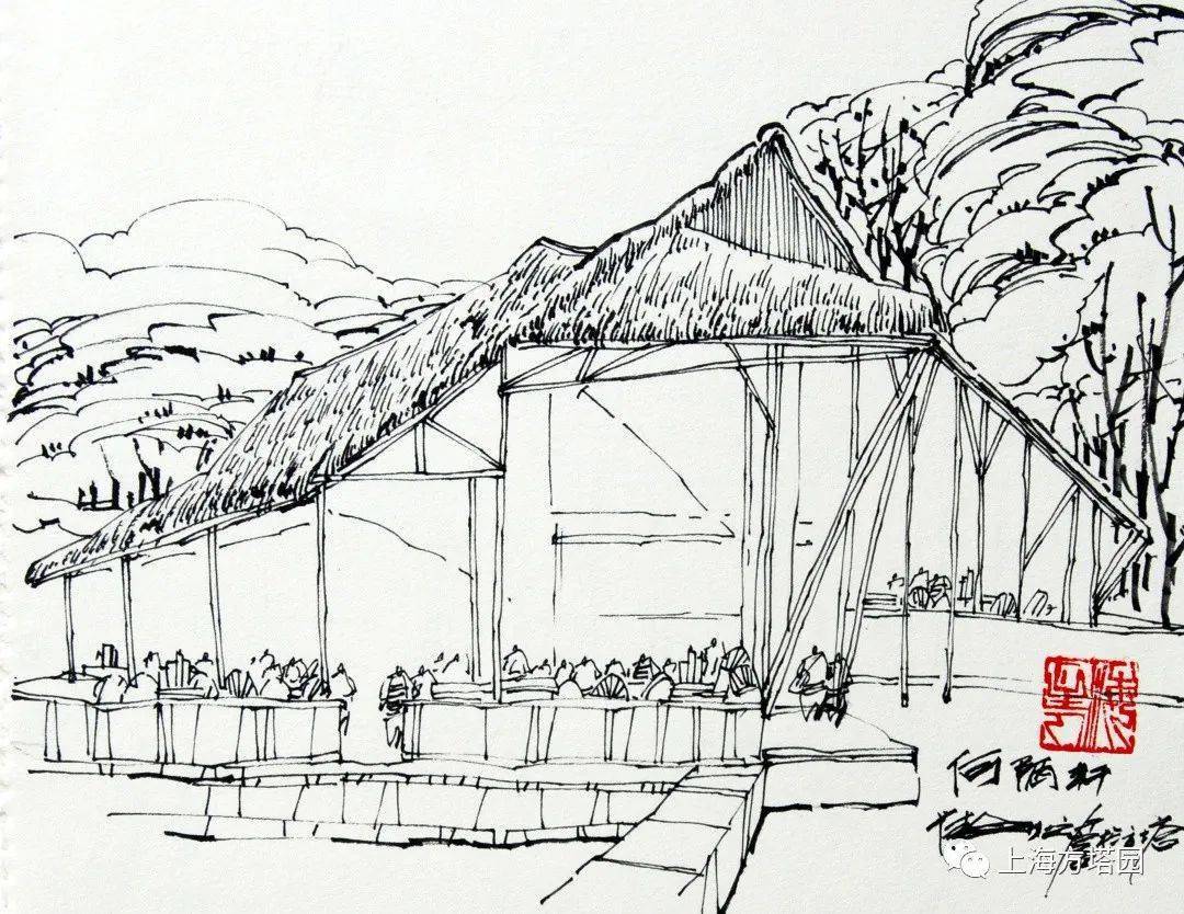 何陋轩▲ 厉廉堂▲ 赏竹亭▲ 秋生亭▲ 如来幢▲ 唐河▲ 迎仙桥