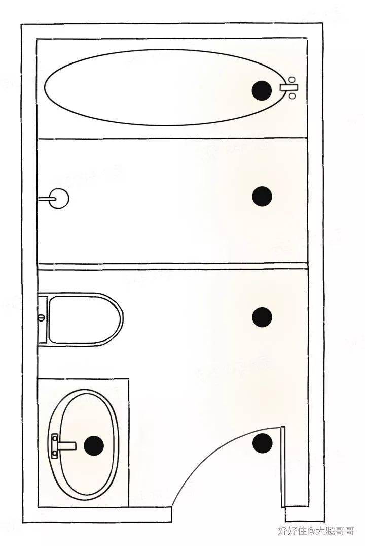 洗手盆CAD画法图片