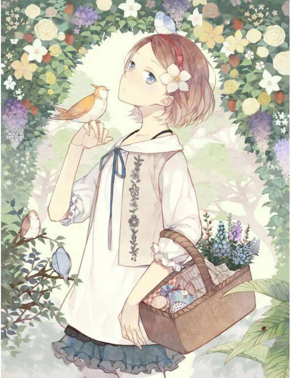 马克笔线稿加上色大量动漫女生手绘效果图