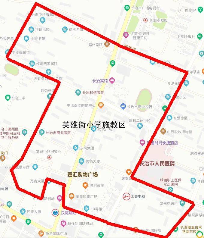 潞州区幼升小和小升初划分区域图出炉!