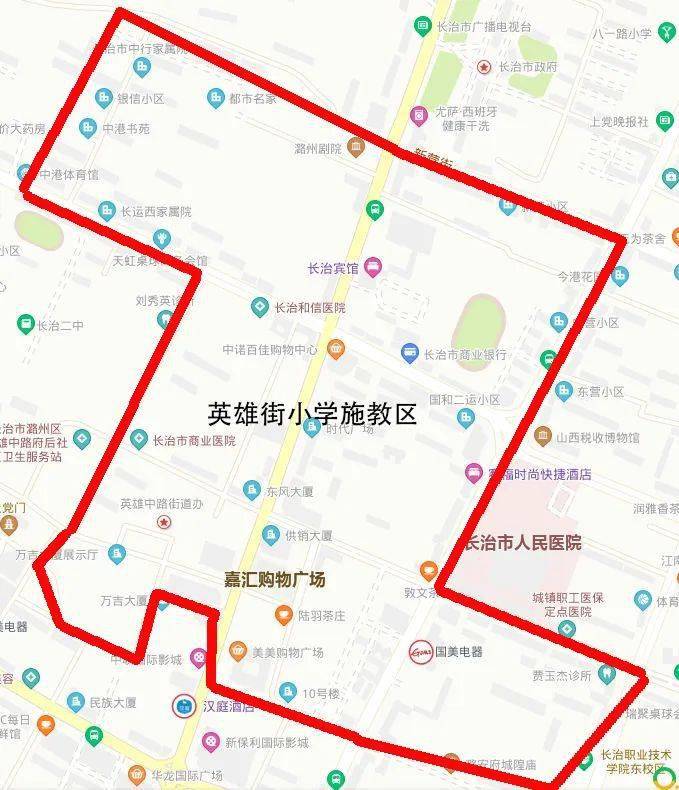 潞州区幼升小和小升初划分区域图出炉!