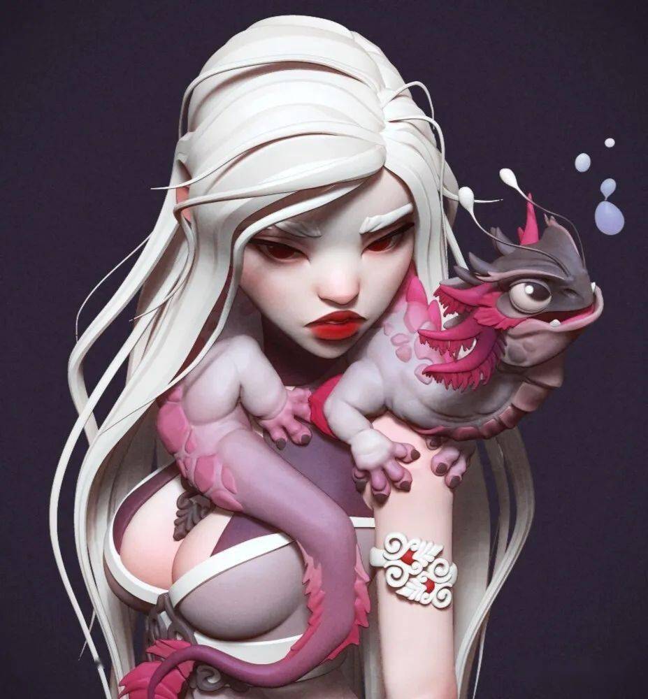 自学成才 | 战斗民族美女模型师elina karimova作品分享-7.game