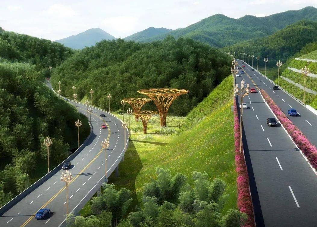 经铜锣镇,竹海镇,蜀南竹海停车场 整条连接线融入了 "初探,起势,浮云