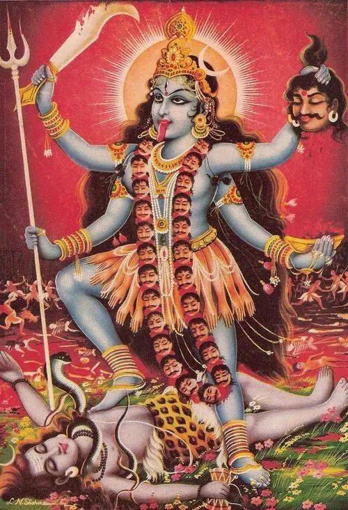 印度神话三大女神图片