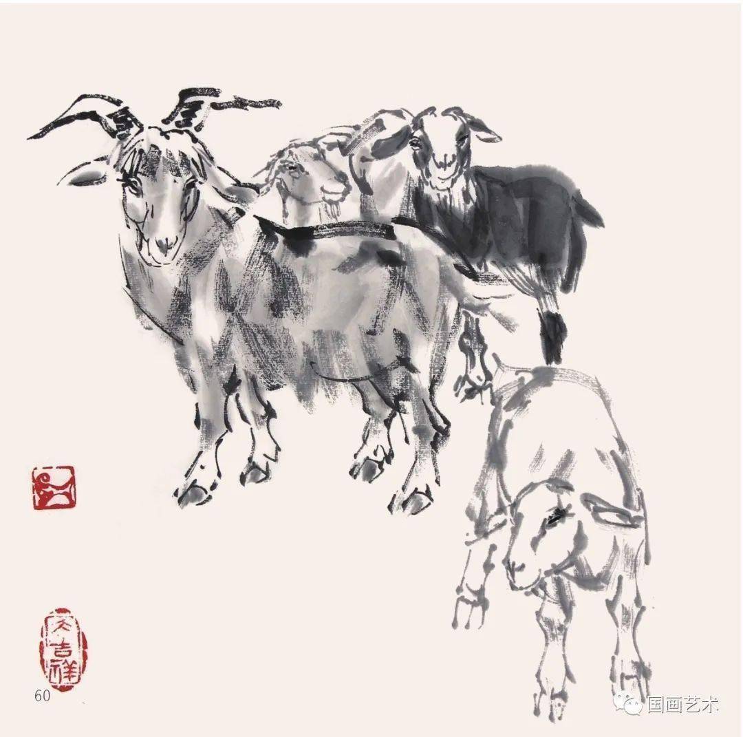 王申勇画羊图片