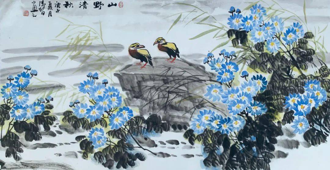 一日一画张清智秋趣