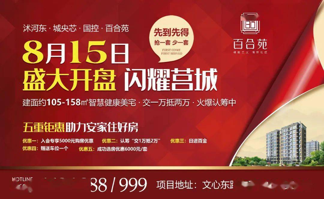 莒县楼市 | 国控·百合苑,8月15日盛大开盘!交一万抵两万火爆进行中!