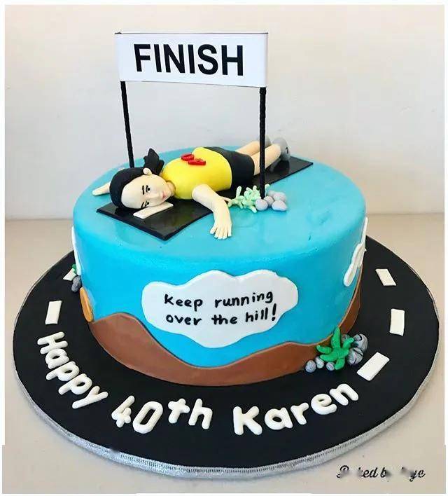 马拉松主题的可爱蛋糕,你舍得吃吗?