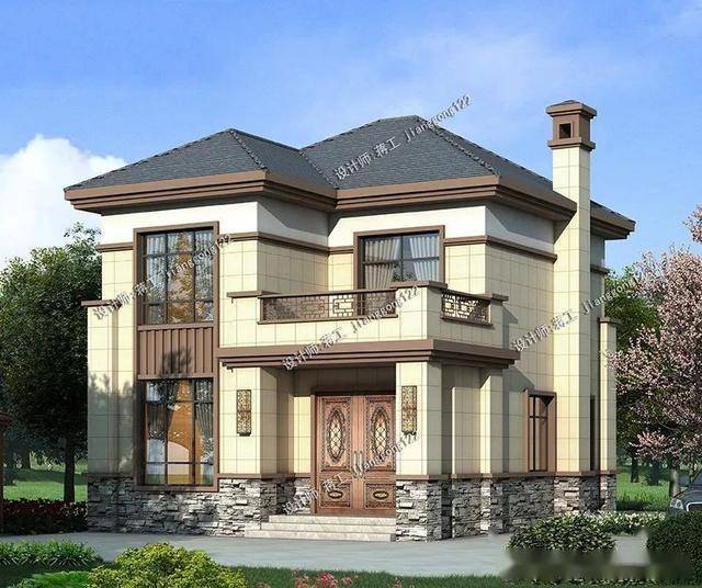 5款二层小户型别墅主体18万没压力羡慕你们农村有宅基地的