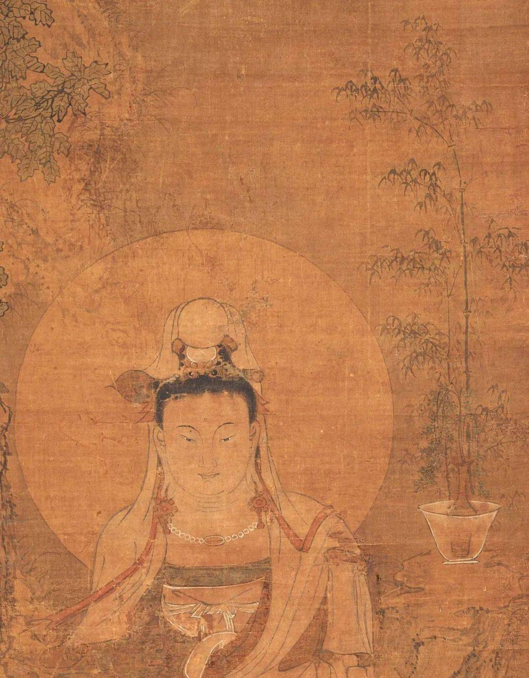 绘画元代佛画白衣观音像赏析