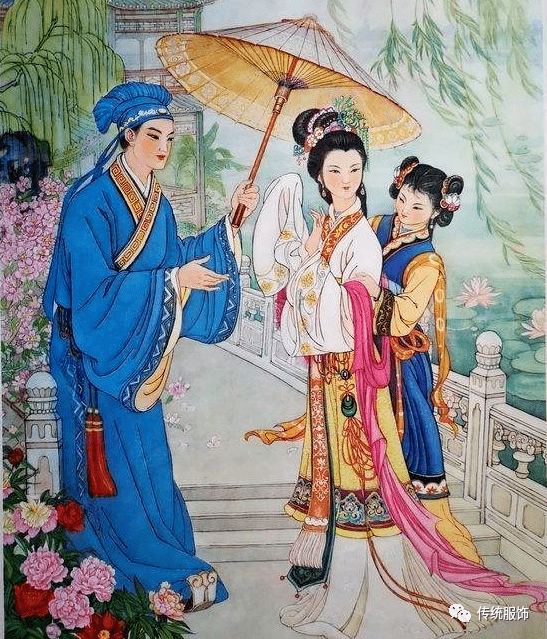 年画借伞△ 博物馆里的借伞场景还原△ 《新白娘子传奇》里的许仙