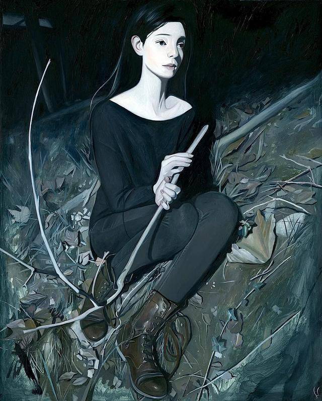 她靠鬼片找灵感画中的女孩个个阴森诡异让人直呼恐怖