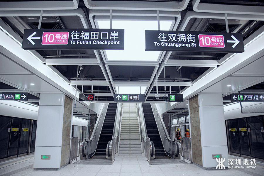 龙华红山地铁站图片