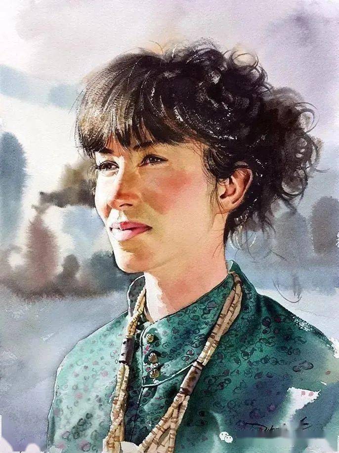 韩国画家junghunsung的水彩人物也可以这么表现太生动了