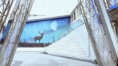 幕墙戛然而生当风动幕墙和科技结合形成沉思空间风动幕墙便也随风飘舞