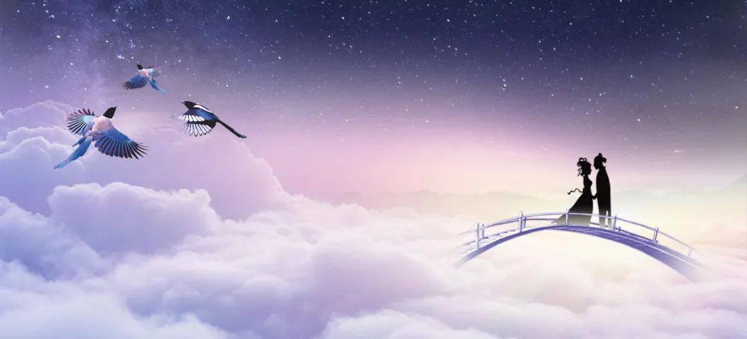 越浓空气中也弥漫着粉红的泡泡一年一度的七夕佳节将至伴着盛夏蝉鸣