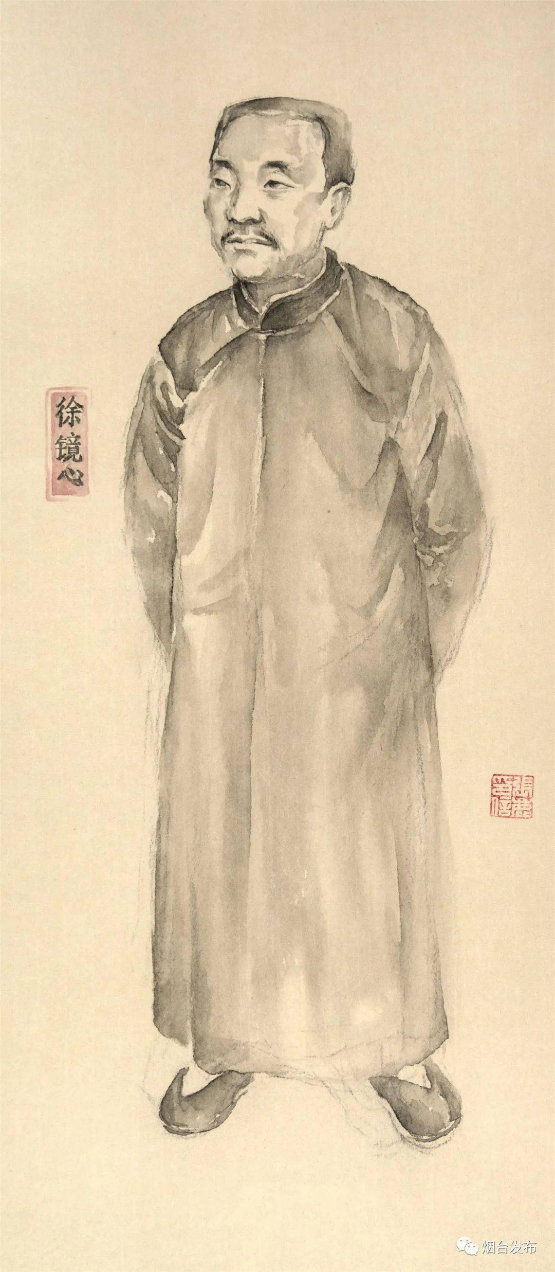 烟台十大历史人物的国画肖像来了请收藏