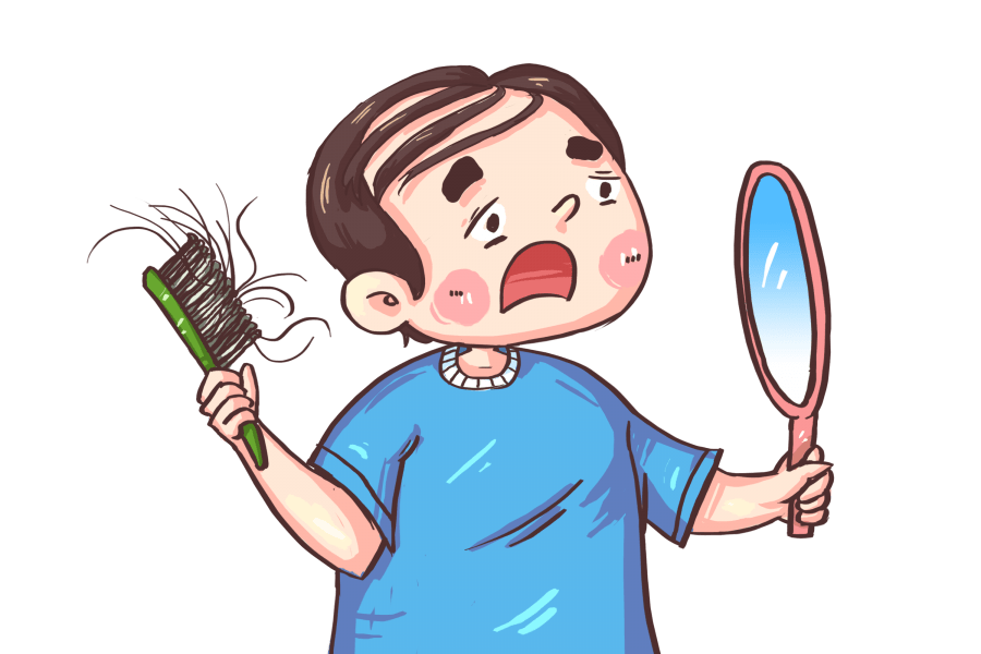 就挺秃然的岁月不光改变了我模样还捎走了我的头发