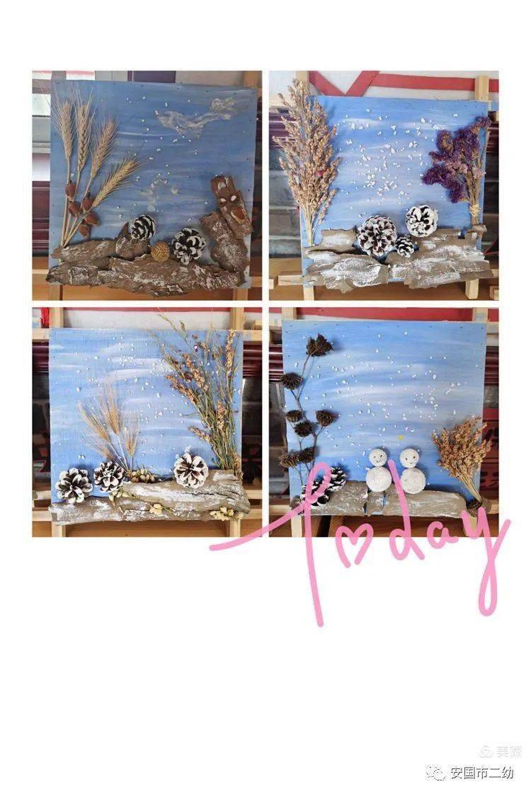 进行考古风化石画创作的老师,耐心构图,细致剪贴,再用棕色黑色鞋油