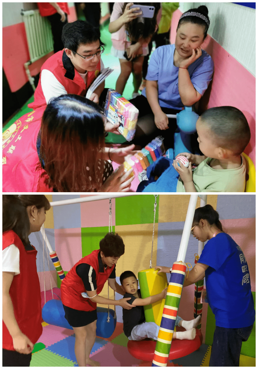 山西体彩阳泉义工队开展关爱自闭症儿童公益活动