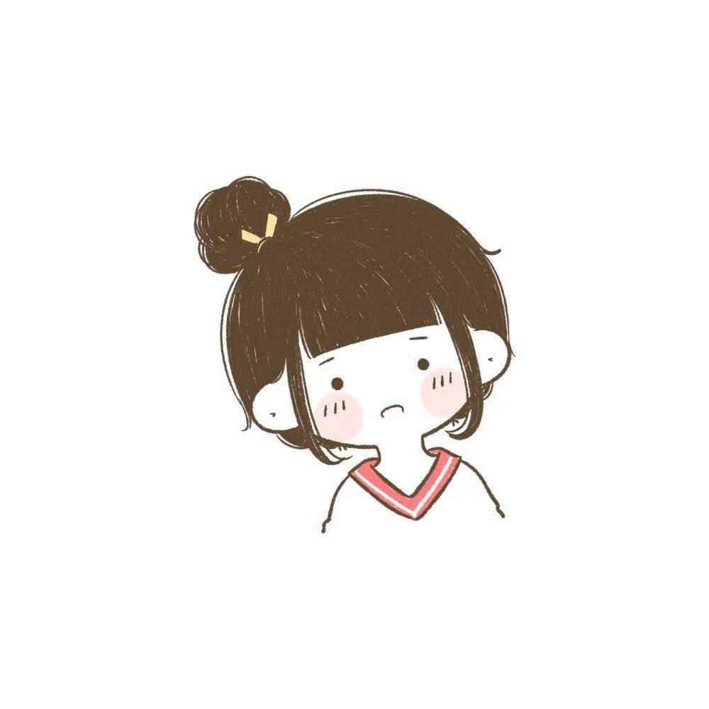 简笔人物q版动漫小女生卡哇伊