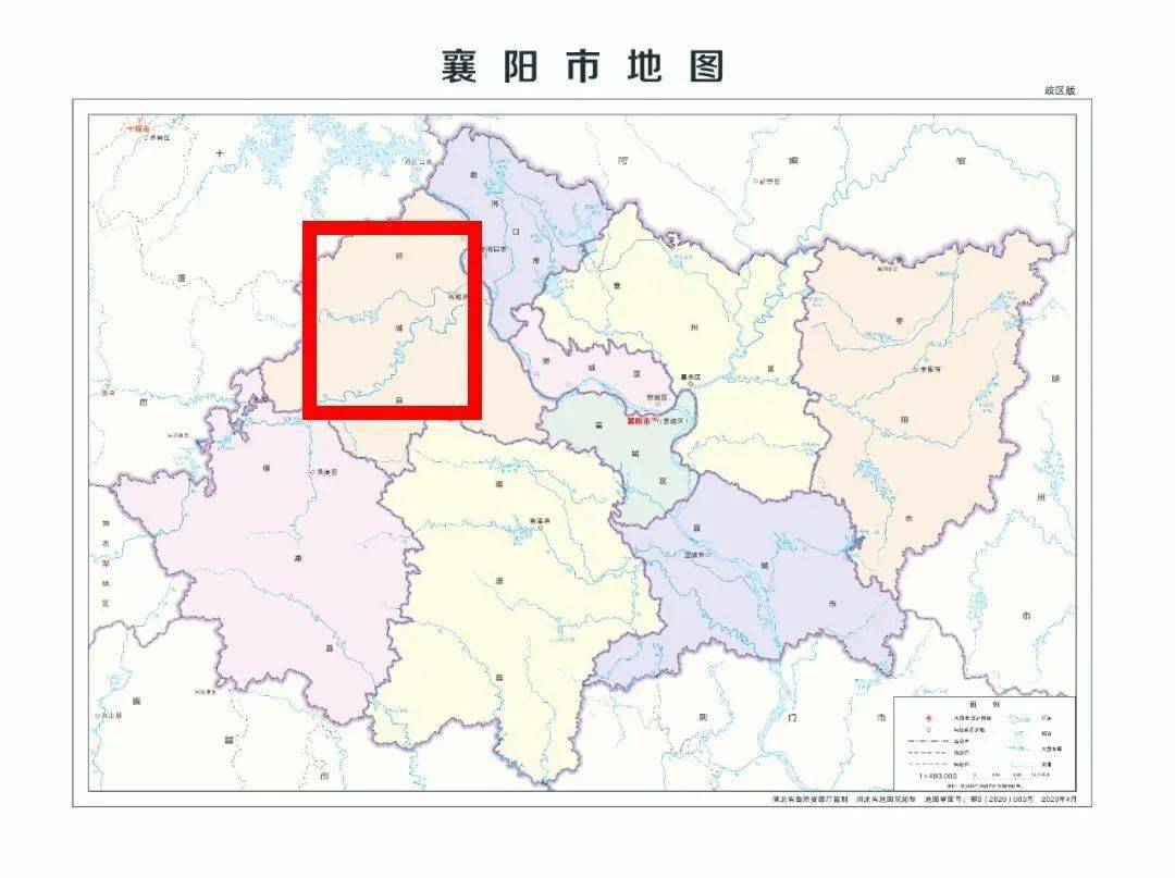 谷城县地图全图高清版图片