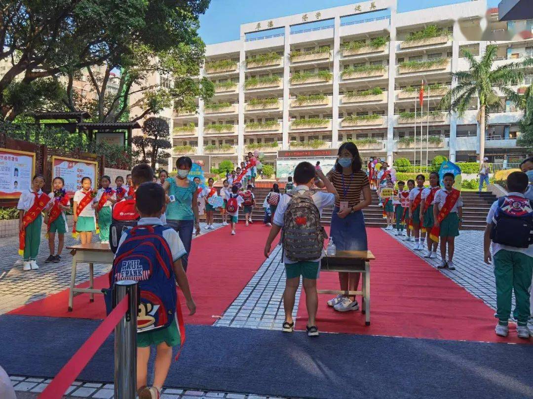 棠下小学今日开学校园在假期里发生了这些变化