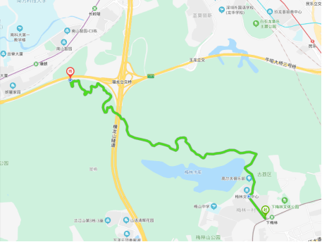 【徒步线路】—— 梅林水库入口 —— 梅林水库绿道涂鸦墙 ——憨窝
