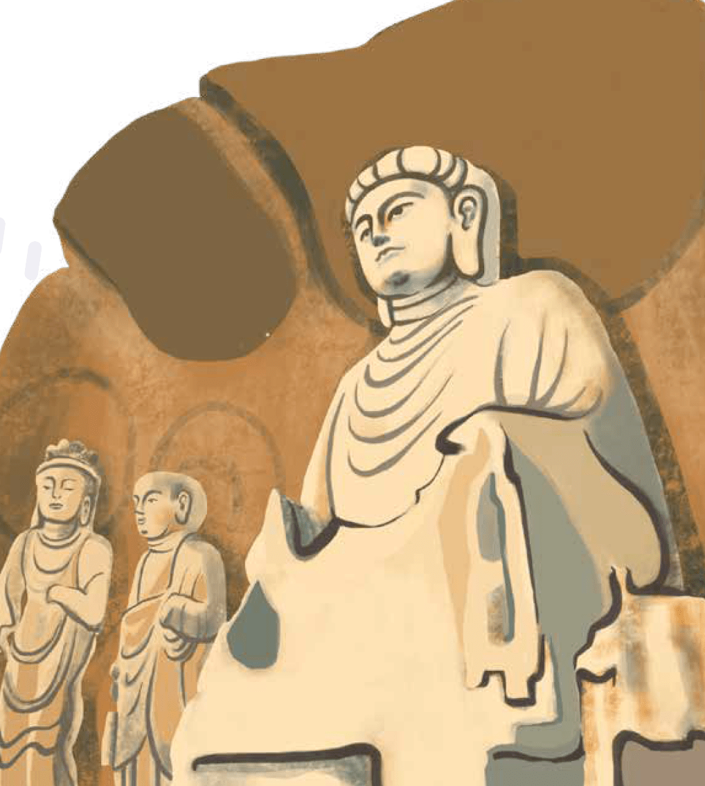 云冈石窟的开凿前后历经了近七十年.