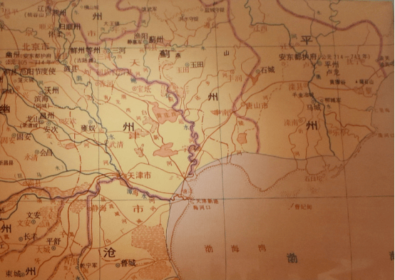 的由军粮城至宝坻城关的平虏渠进入庚水(今州河),然后溯达蓟州城南