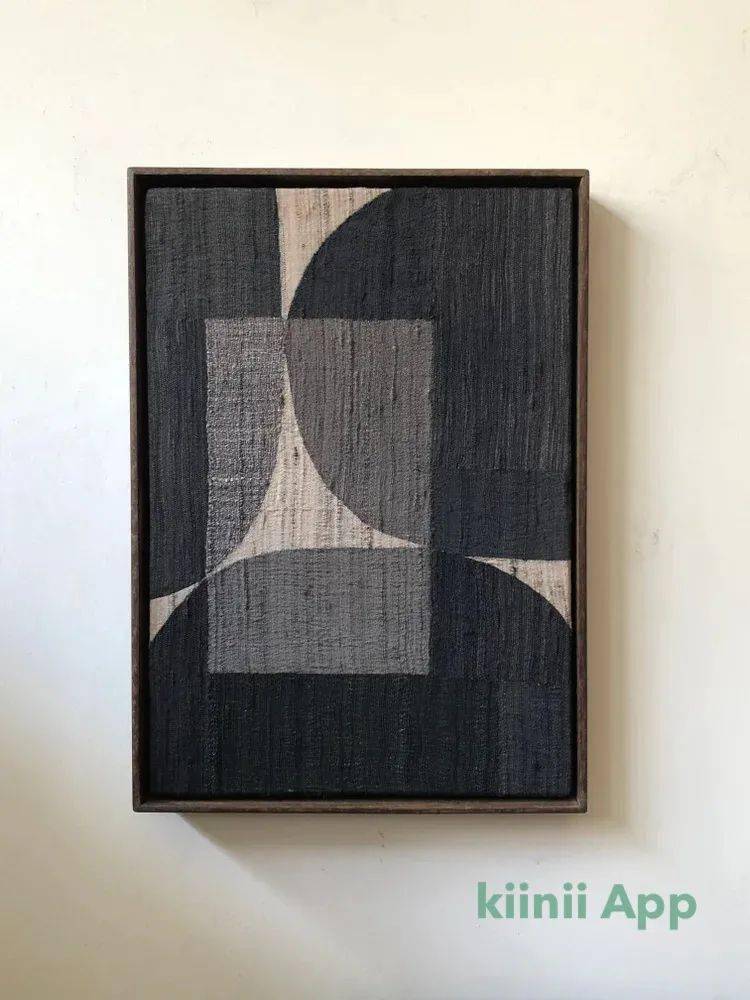 抽象的几何的布艺拼贴画 | x   l_日本