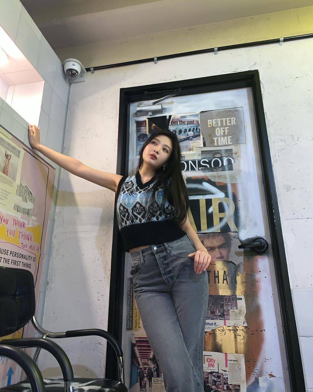 redvelvetjoy优越的比例身材是名牌啊