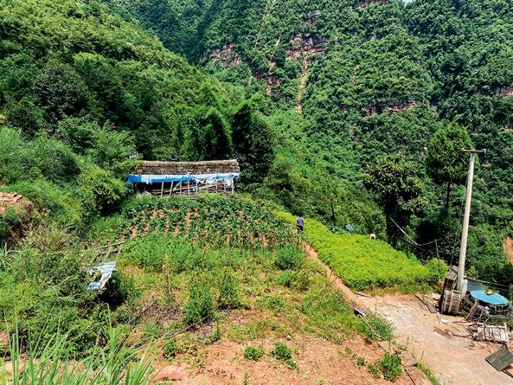 貴州省遵義市習水縣同民鎮藺江村2組易地扶貧搬遷戶羅洪遠的舊房(2018