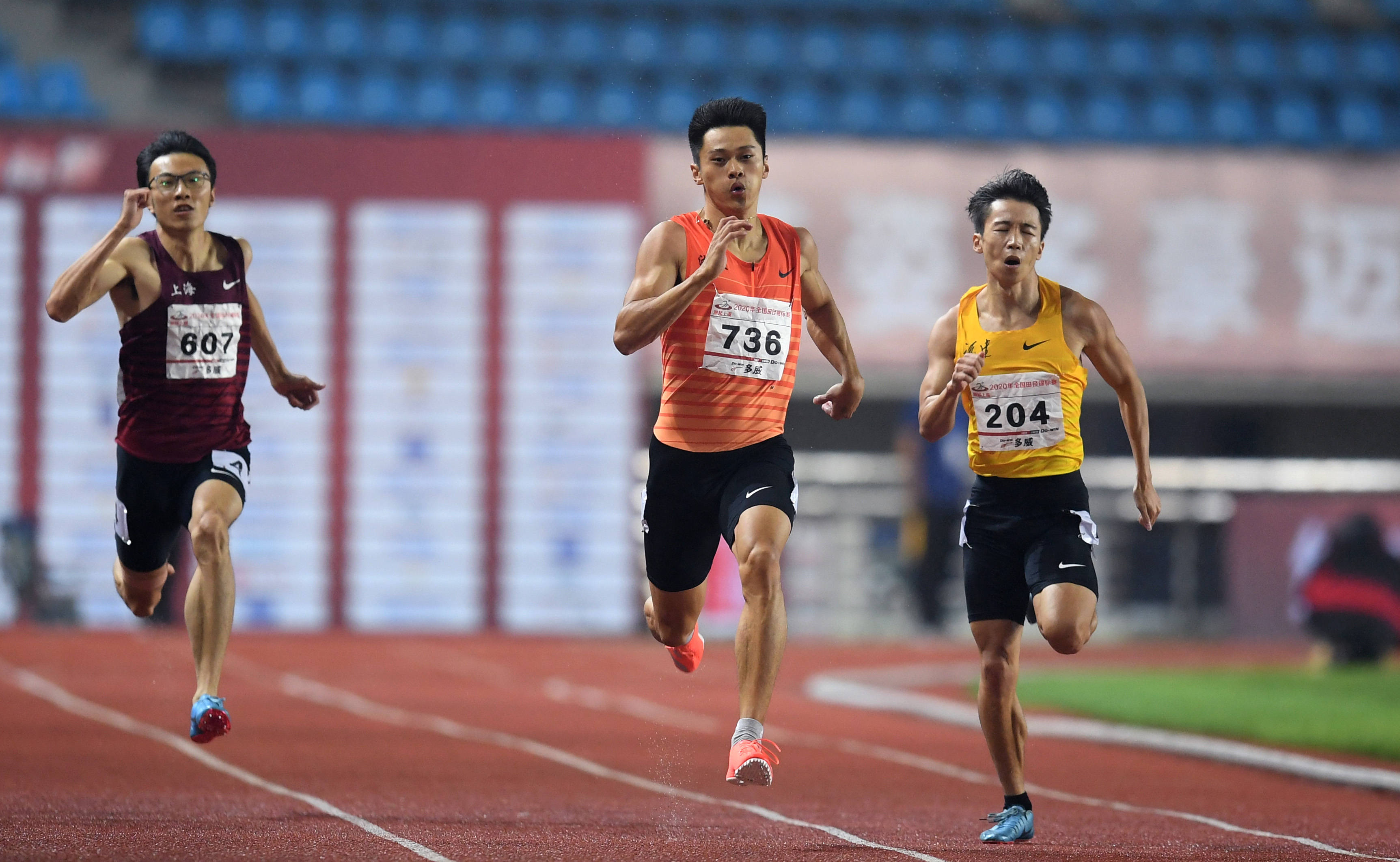田径全国锦标赛男子200米决赛赛况
