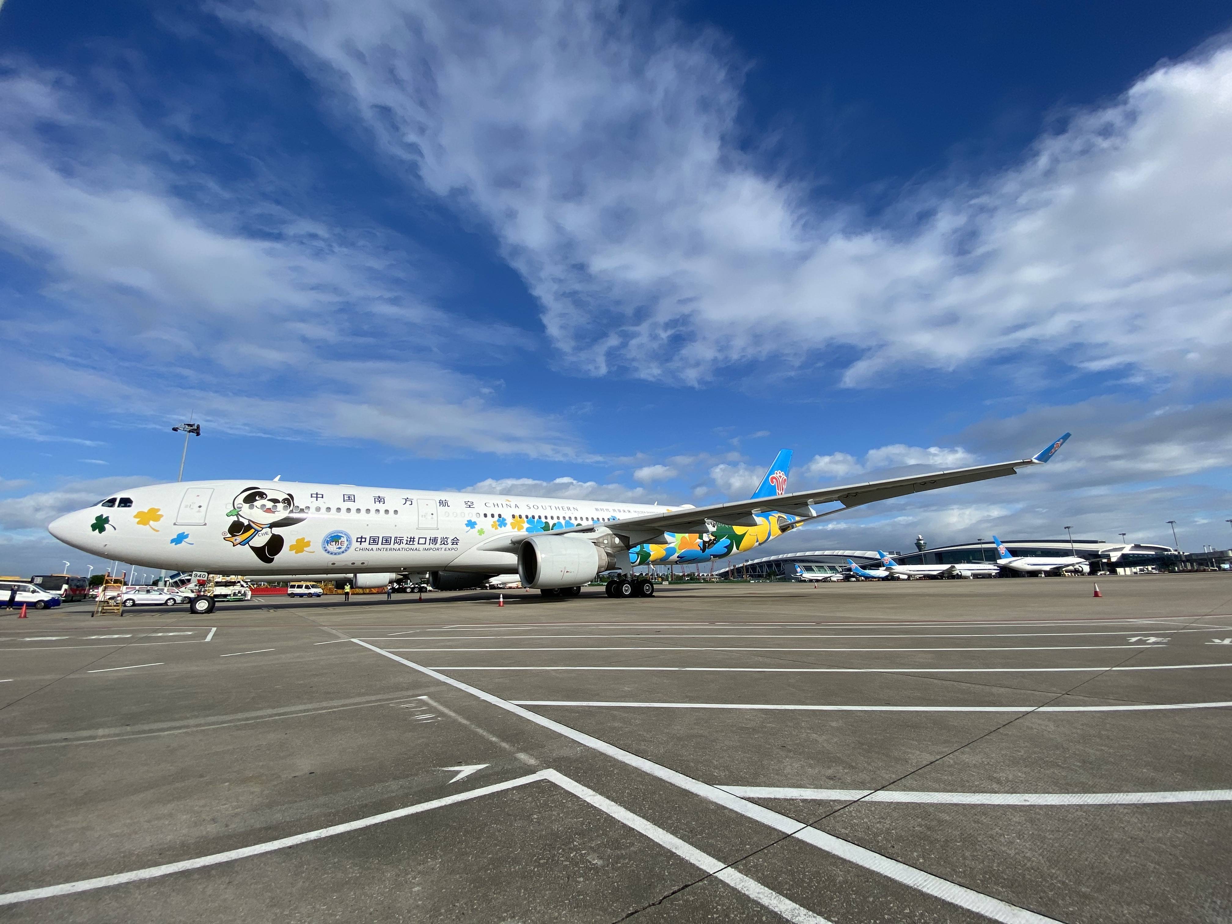 南航进博号首航:执飞广州-上海,初期航线运营主要放在京沪