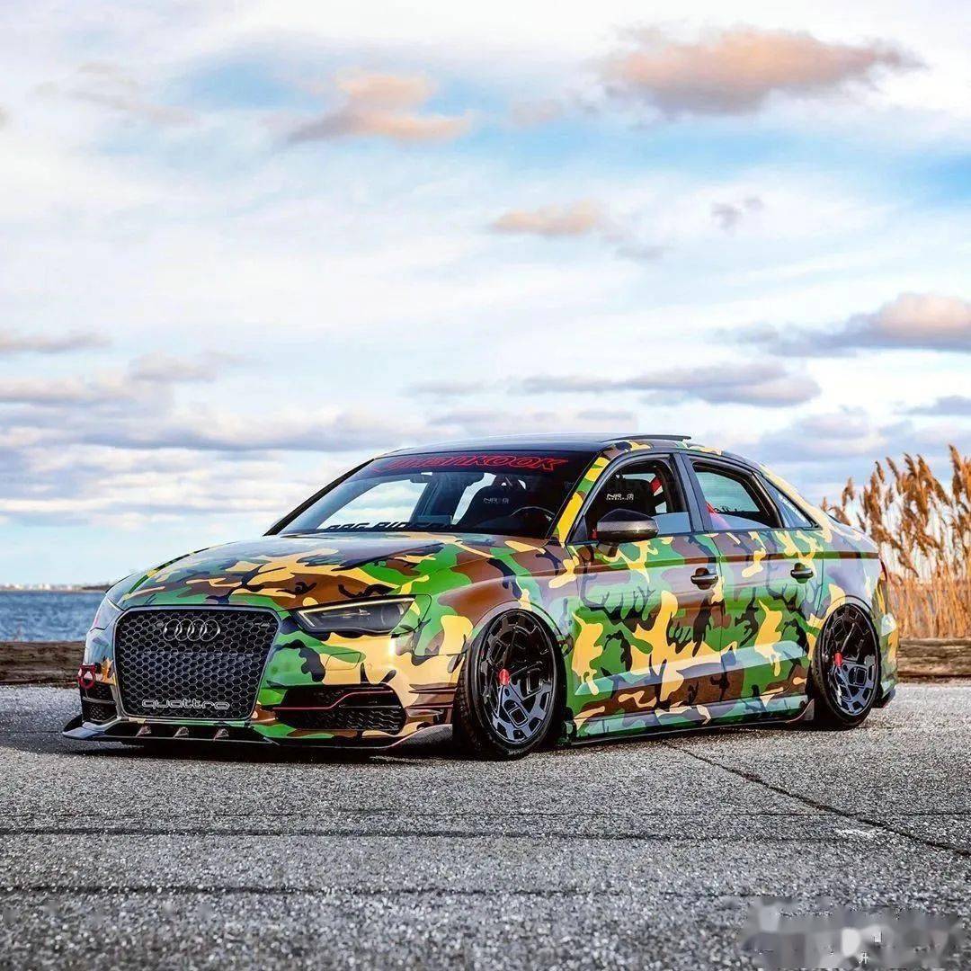 战斗迷彩涂装上身 奥迪rs3改装案例