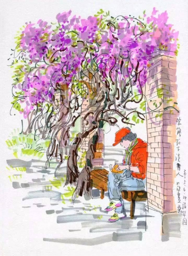 清华美院教授吴冠英画记清华我有甸园