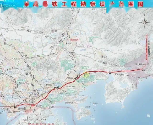 最新深汕高铁线路图曝光共设这6站预计2025年建成