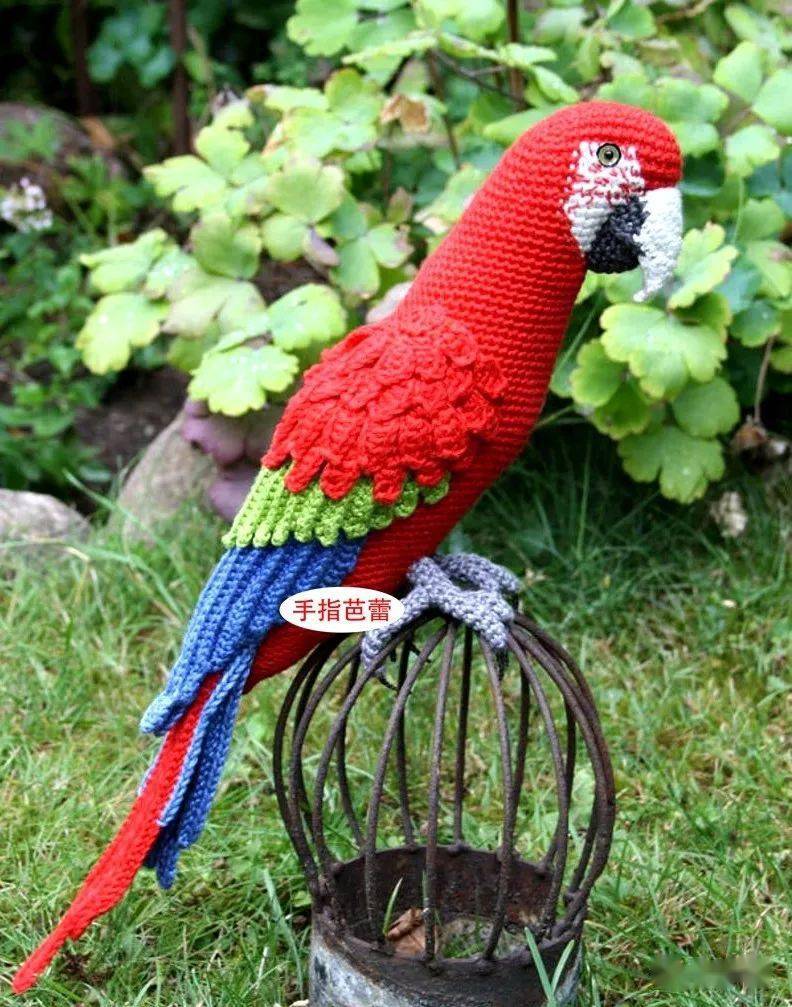 栩栩如生的针织小鸟你见过吗下