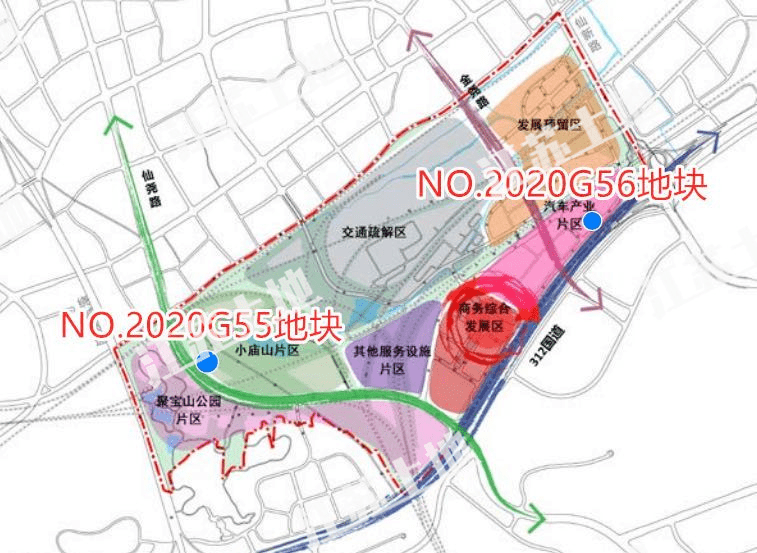 2020g55地塊(棲霞區堯化街道仙堯路以東海子口地塊) ,no.