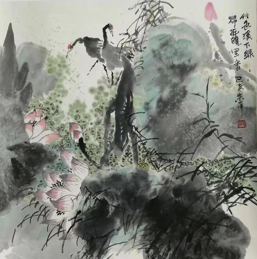 承拓大美 其艺贵精——朱萍和她的画_手机搜狐网
