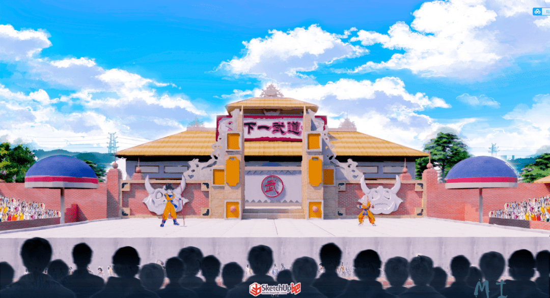 爷青回七龙珠场景渲染大乱斗