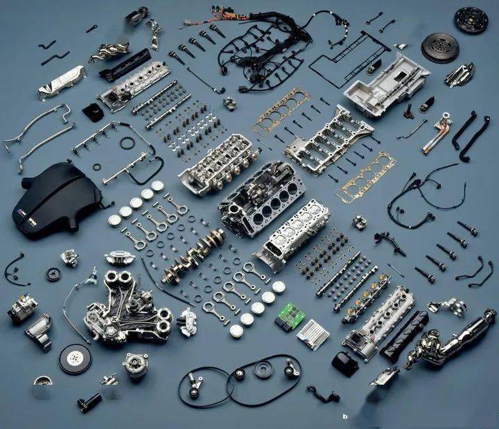 真正的汽车零部件爆炸图explodedview