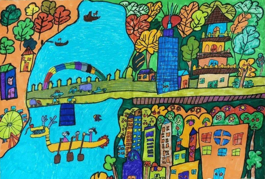 微展厅童画小康共筑家园常州市第五届少儿网络书画大赛优秀作品选登第