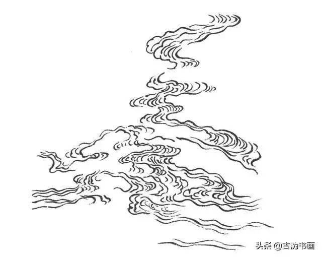 大气磅礴的山水画中,云雾和水的画法浅谈