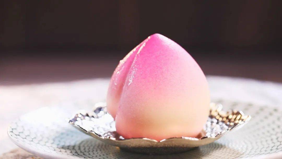 【养生厨房】今日菜品《寿桃杏仁豆腐》