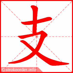 读儿歌学写字统编教材二年级语文上册今支字书写指导2020秋季第19期